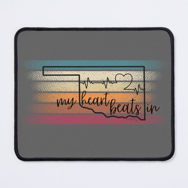 Item preview, My heart beats in Oklahoma designed and sold by HooYooTeeTees.