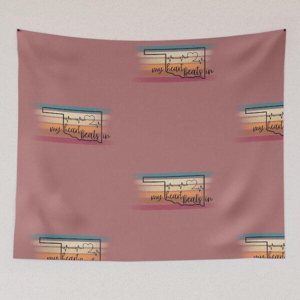 Item preview, My heart beats in Oklahoma designed and sold by HooYooTeeTees.