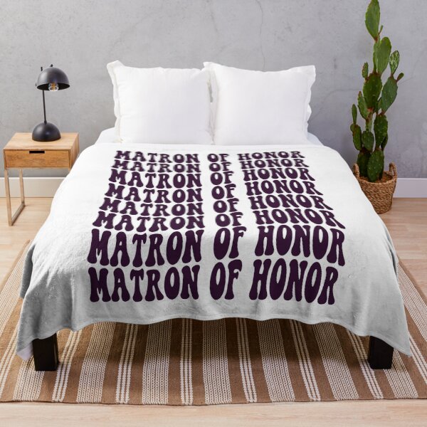 Item preview, Matron of Honor Purple Retro Graphic Bridal Party Gifts for Bachelorette Party designed and sold by mysticblvd.