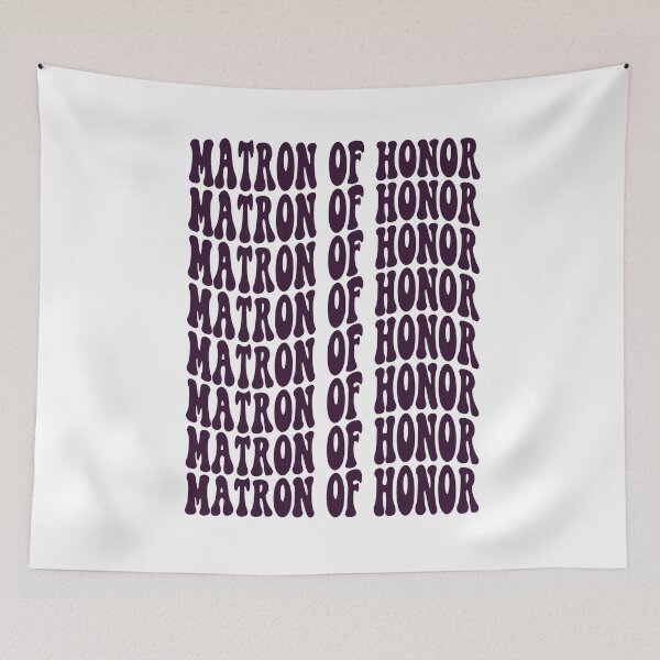 Item preview, Matron of Honor Purple Retro Graphic Bridal Party Gifts for Bachelorette Party designed and sold by mysticblvd.