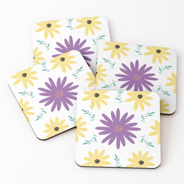 Item preview, Purple and Yellow Flowers, Seamless Pattern,  Repeating Flower designed and sold by Adorations.