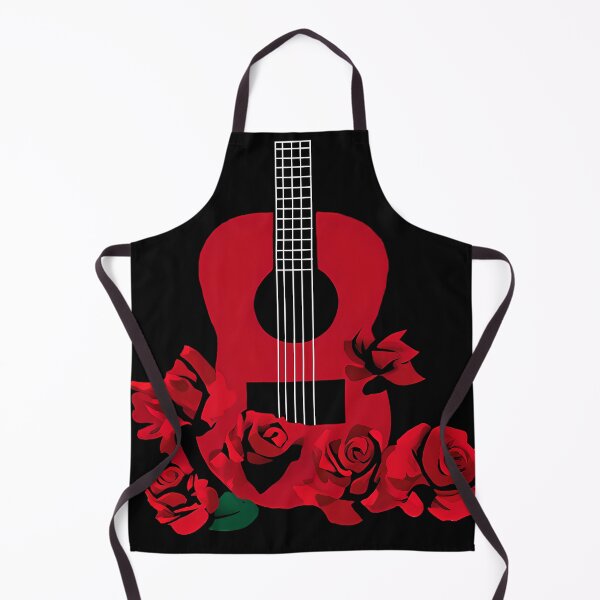 Item preview, Red Guitar with Red Roses designed and sold by Trace1234.