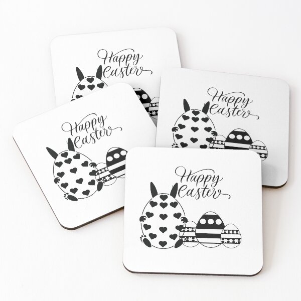 Item preview, Happy Easter black and white designed and sold by GJ-Creations.