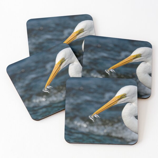 Item preview, Great egret and his catch of 5 designed and sold by Ozjanette90.