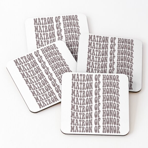 Item preview, Matron of Honor Lavender Retro Graphic Bridal Party Gifts for Bachelorette Party designed and sold by mysticblvd.