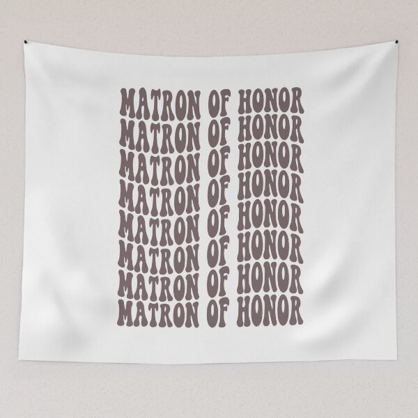 Item preview, Matron of Honor Lavender Retro Graphic Bridal Party Gifts for Bachelorette Party designed and sold by mysticblvd.