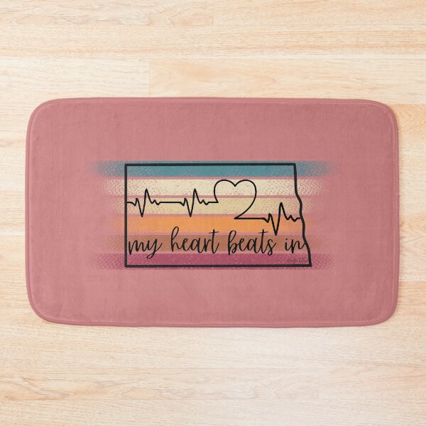 Item preview, My heart beats in North Dakota designed and sold by HooYooTeeTees.