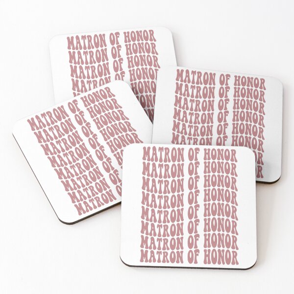 Item preview, Matron of Honor Dusty Pink Retro Graphic Bridal Party Gifts for Bachelorette Party designed and sold by mysticblvd.
