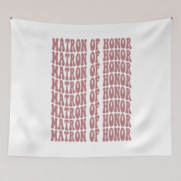 Item preview, Matron of Honor Dusty Pink Retro Graphic Bridal Party Gifts for Bachelorette Party designed and sold by mysticblvd.