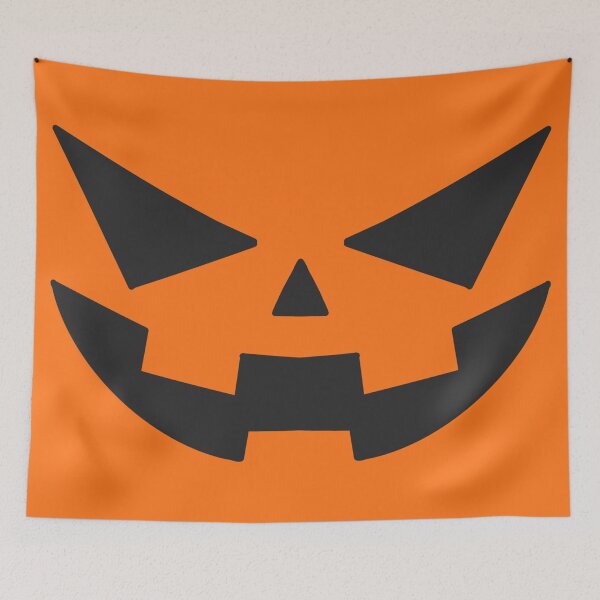 Item preview, Jack o Lantern Smiling Face Minimalist designed and sold by Usagi-Kun.
