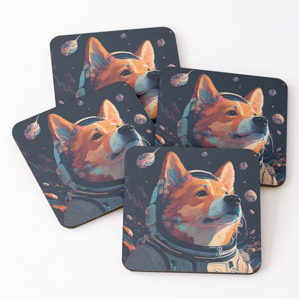 Item preview, Astronaut Dog in Space designed and sold by mikopinsigne.