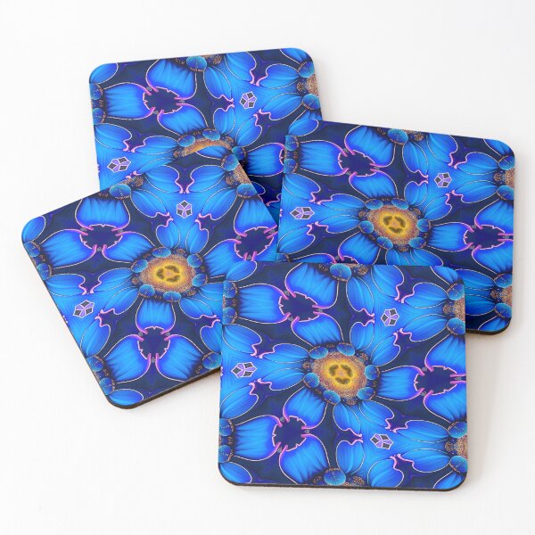 Item preview, Ai Blue Flower Pattern designed and sold by Patternflower.