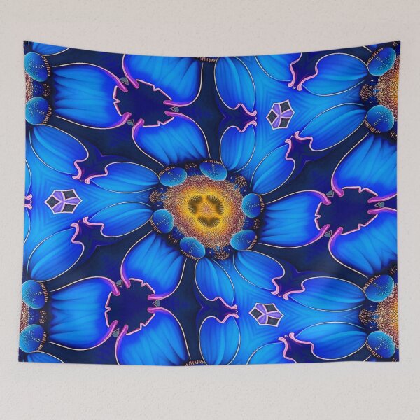 Item preview, Ai Blue Flower Pattern designed and sold by Patternflower.