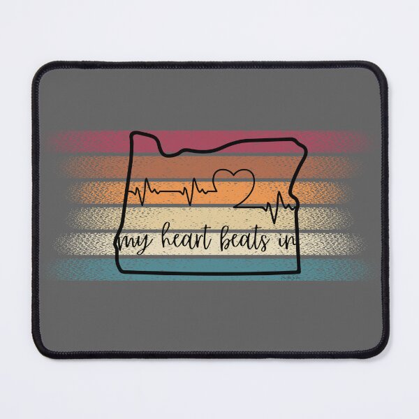 Item preview, My heart beats in Oregon designed and sold by HooYooTeeTees.