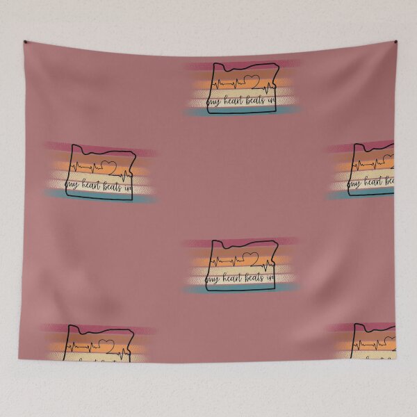 Item preview, My heart beats in Oregon designed and sold by HooYooTeeTees.