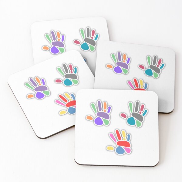 Item preview, Colorful hand printing sticker  designed and sold by BrightestArt.