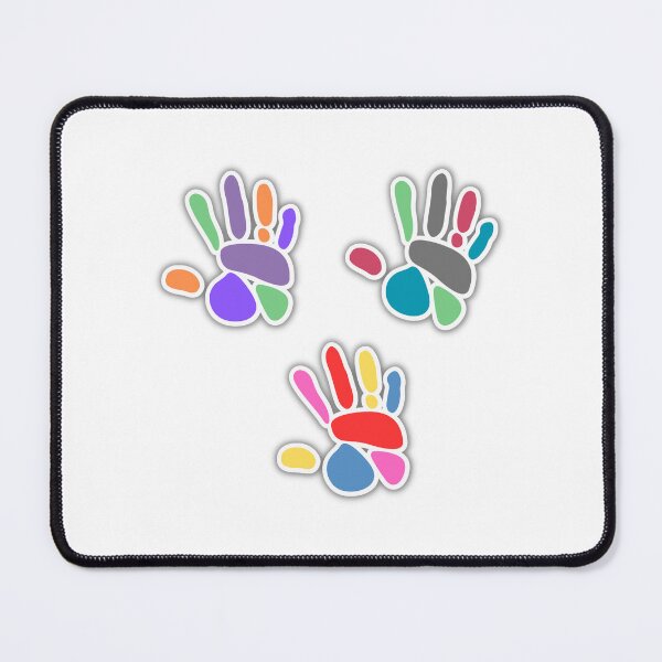 Item preview, Colorful hand printing sticker designed and sold by BrightestArt.