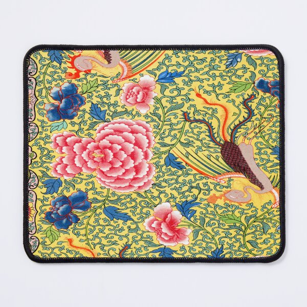 Item preview,  Vintage Yellow Chinese Ornament Floral Pattern,Antique,china, designed and sold by Tamas Das.