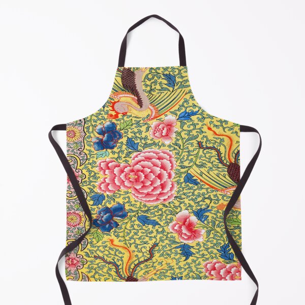 Item preview, Vintage Yellow Chinese Ornament Floral Pattern,Antique,china, designed and sold by Tamas Das.