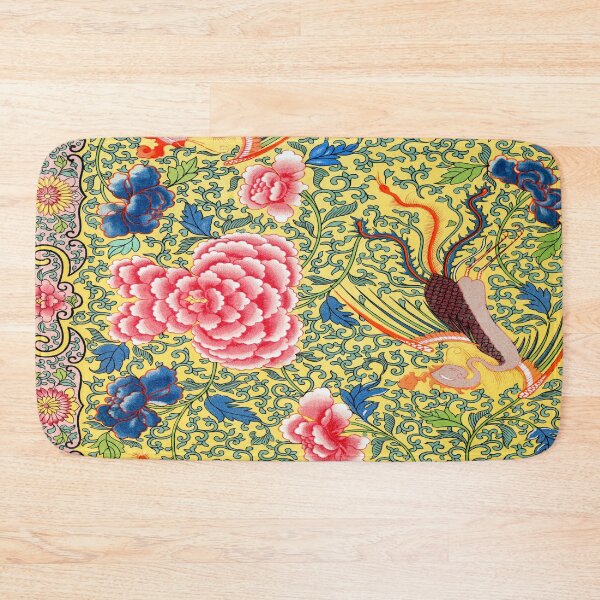 Item preview,  Vintage Yellow Chinese Ornament Floral Pattern,Antique,china, designed and sold by Tamas Das.