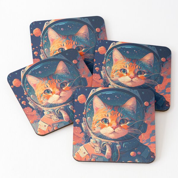 Item preview, Astro Cat in Space designed and sold by mikopinsigne.