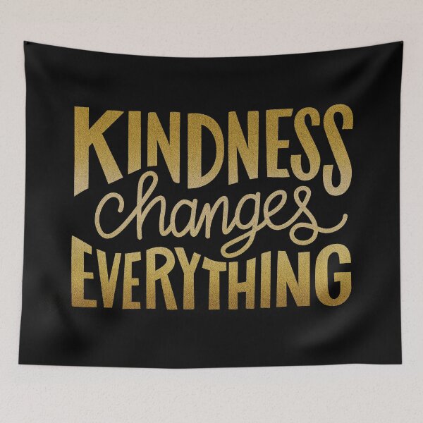 Item preview, Kindness Changes Everything: Gold on Black designed and sold by taylorsmith03.