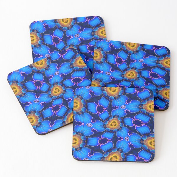 Item preview, Ai Blue Flower Pattern designed and sold by Patternflower.