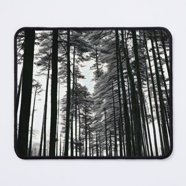 Item preview, Icy road, tall trees designed and sold by imagynationwork.