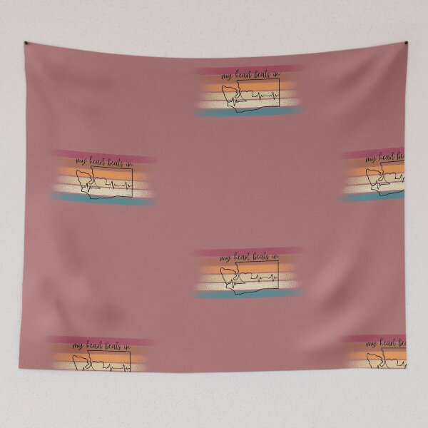 Item preview, My heart beats in Washington designed and sold by HooYooTeeTees.