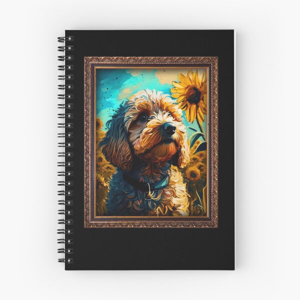 Artikelvorschau, Cockapoo Sunflower Painting Adorable Dog entworfen und verkauft von rafaeltto.