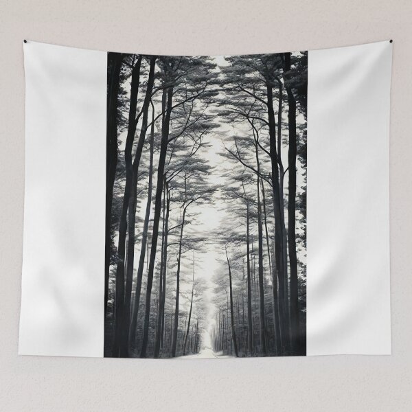 Item preview, Shadowy tower, wintry woods designed and sold by imagynationwork.