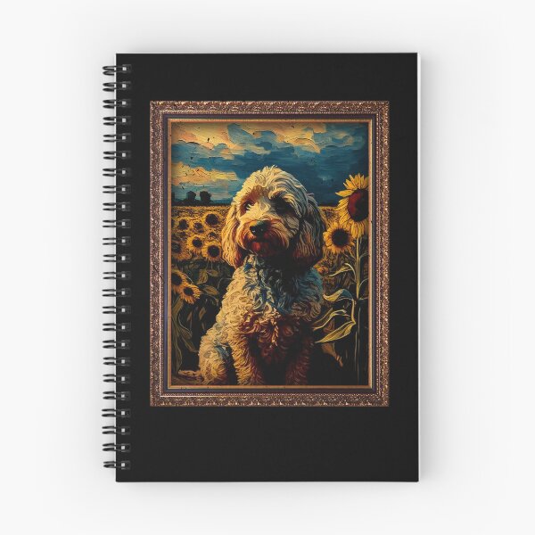 Item preview, Cockapoo Sunflower Painting Adorable Dog designed and sold by rafaeltto.