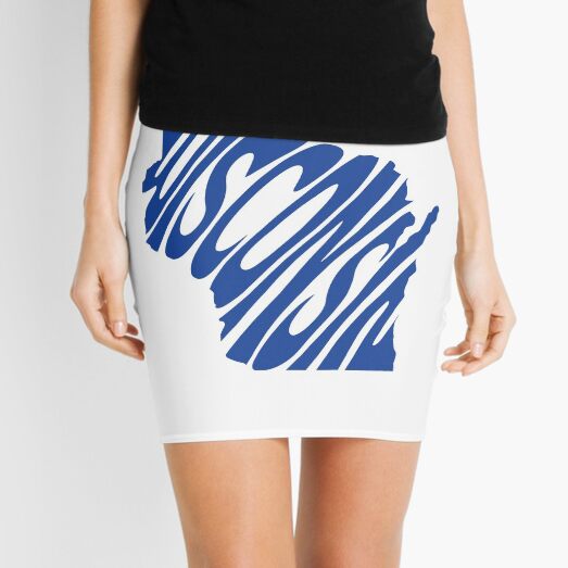 Wisconsin - Blue Mini Skirt