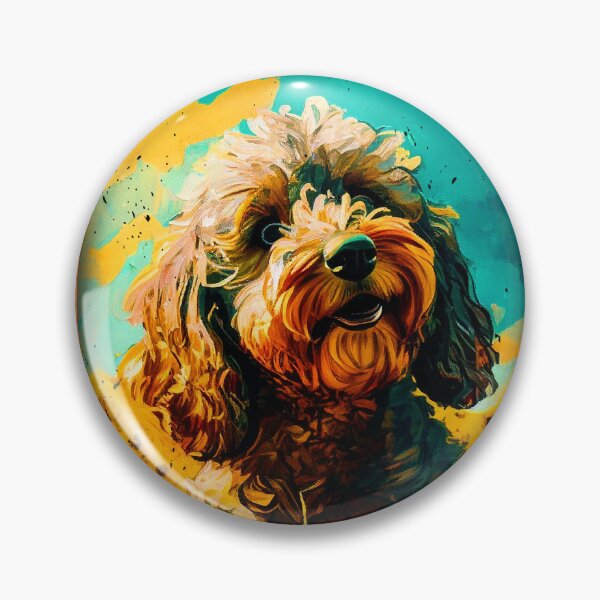 Item preview, Cockapoo Sunflower Painting Adorable Dog designed and sold by rafaeltto.