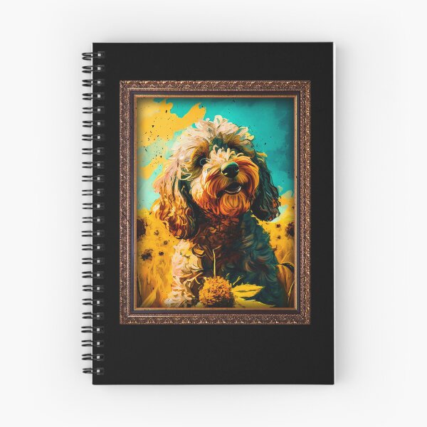 Item preview, Cockapoo Sunflower Painting Adorable Dog designed and sold by rafaeltto.
