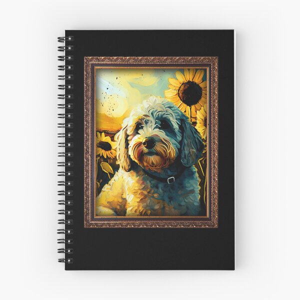 Item preview, Cockapoo Sunflower Painting Adorable Dog designed and sold by rafaeltto.