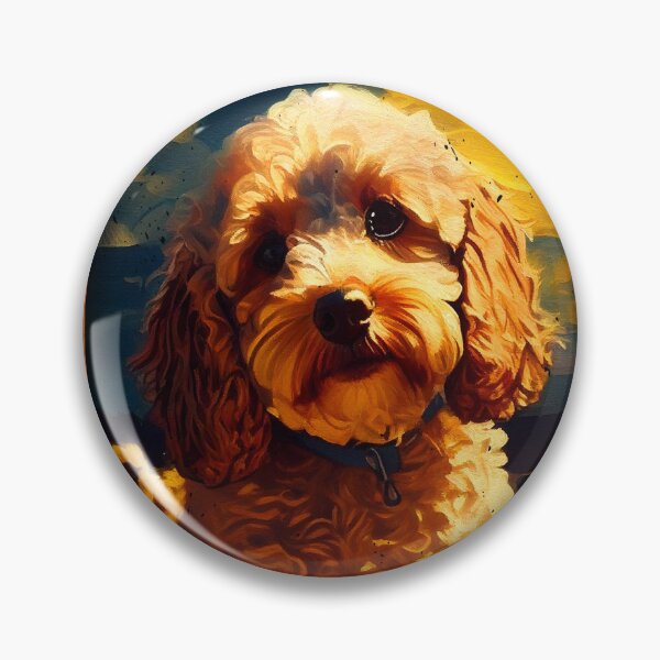 Item preview, Cockapoo Sunflower Painting Adorable Dog designed and sold by rafaeltto.