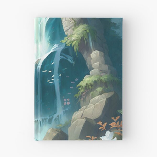Item preview, Majestic Waterfall Anime Drawing designed and sold by LinearDimension.