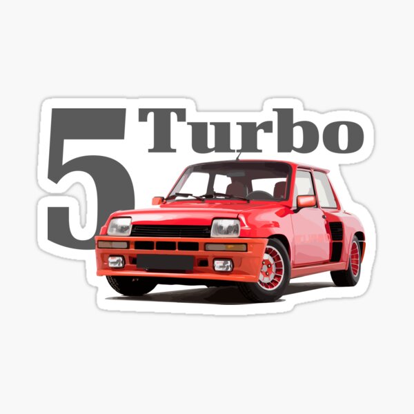 Sticker autocollant pression gonflage Renault 5 R5 Super GT Turbo  6001008225