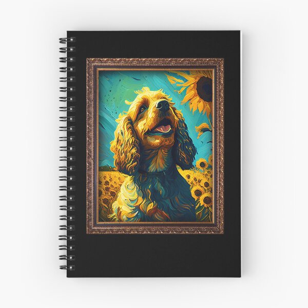 Item preview, Cocker Spaniel Sunflower Painting Adorable Dog designed and sold by rafaeltto.