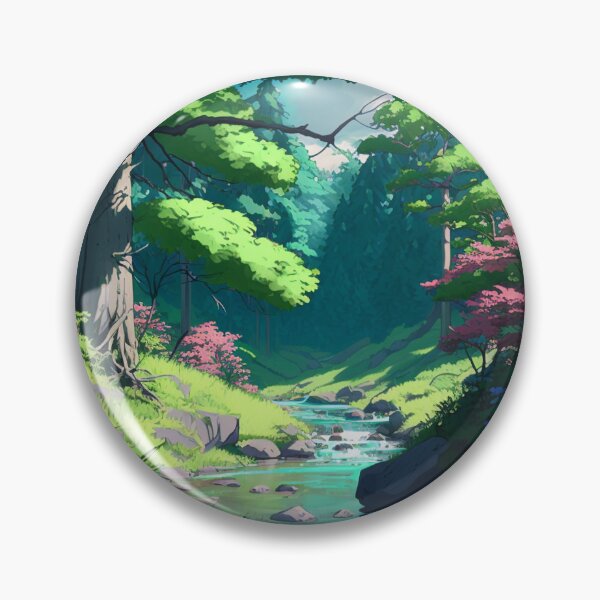 Artikelvorschau, Ruhige Anime-Waldszene entworfen und verkauft von LinearDimension.