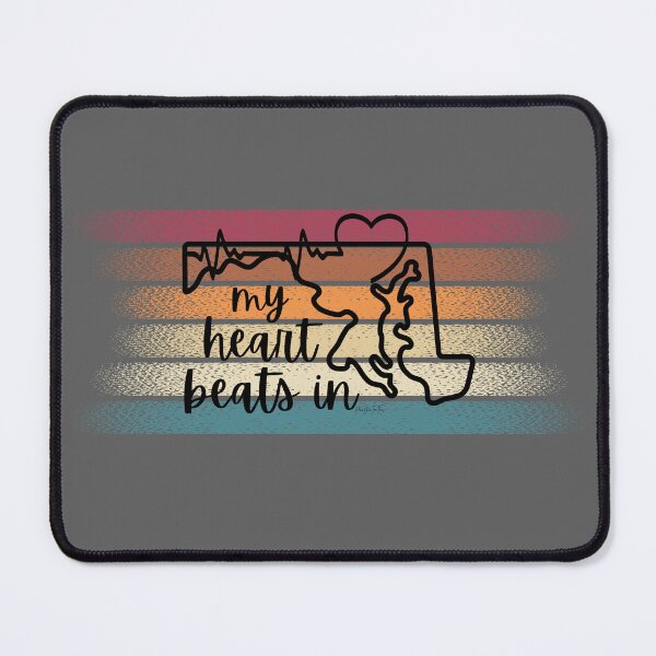 Item preview, My heart beats in Maryland designed and sold by HooYooTeeTees.