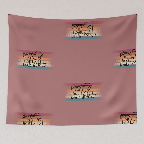 Item preview, My heart beats in Maryland designed and sold by HooYooTeeTees.