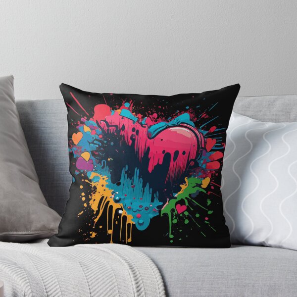 Item preview, Color blobs with a heart designed and sold by TheShirtempire.
