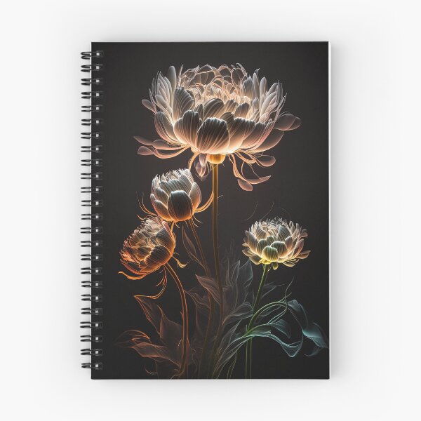 Item preview, flowers with Luminous Lights black background, led backlight artphotos 01 designed and sold by jetaiart.