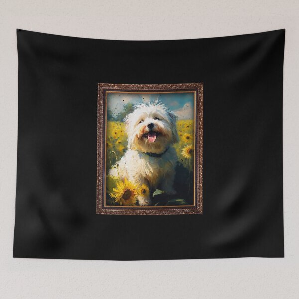 Item preview, Coton de Tulear Sunflower Painting Adorable Dog designed and sold by rafaeltto.