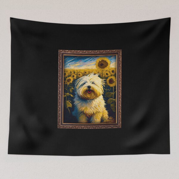 Item preview, Coton de Tulear Sunflower Painting Adorable Dog designed and sold by rafaeltto.
