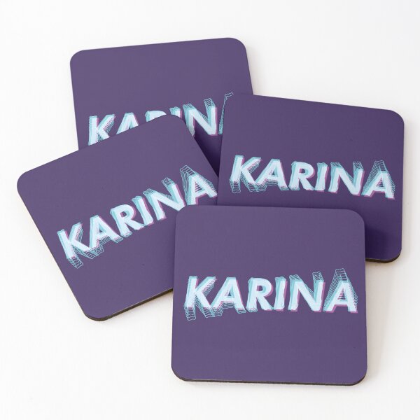 Item preview, AESPA Karina Yoo Jimin name futuristic text glitch MY | Morcaworks designed and sold by Morcawork.