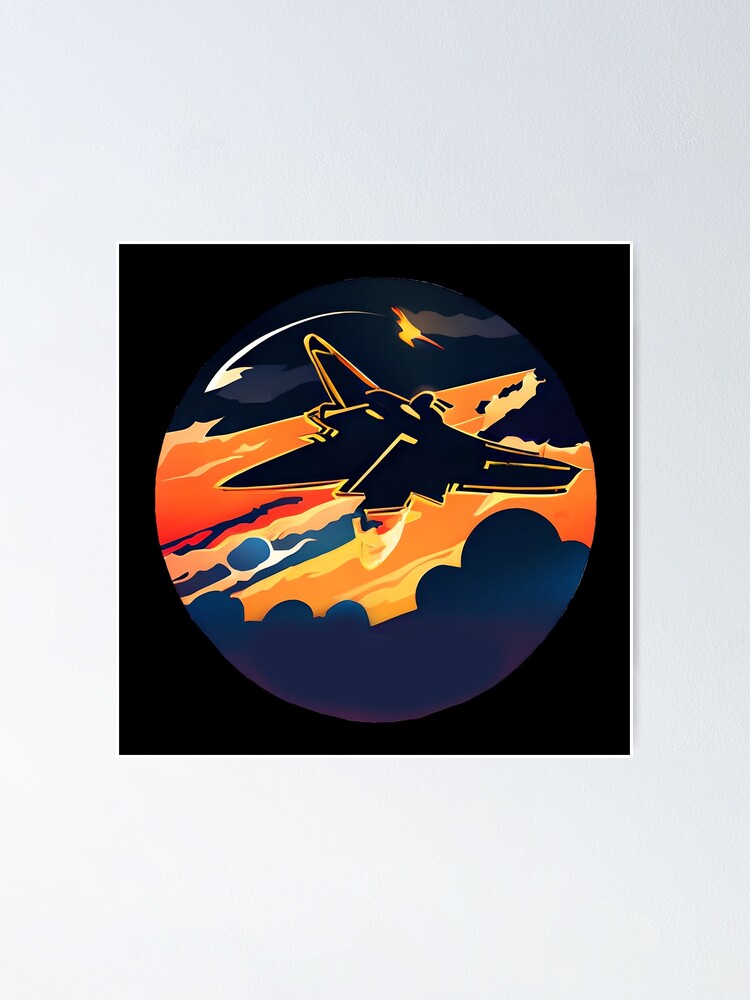 Thumbnail 1 of 3, Poster, Fighter Jet designed and sold by Trace1234.