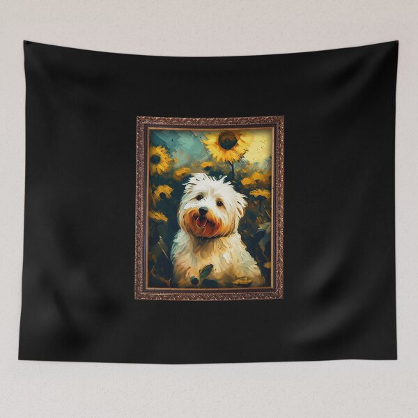 Item preview, Coton de Tulear Sunflower Painting Adorable Dog designed and sold by rafaeltto.